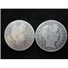 Image 1 : 1903 & 04 BARBER HALF DOLLARS