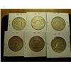 Image 2 : 6 ASSORTED FRANKLIN HALF DOLLARS