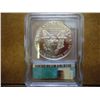 Image 2 : 1988 AMERICAN SILVER EAGLE ICG MS69