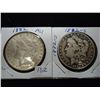 Image 1 : 1882 & 1882-S MORGAN SILVER DOLLARS