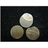 Image 2 : 3 ERROR LINCOLN CENTS, OFF CENTER, CLIP & BLANK