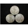 Image 1 : 1945-P/D/S WALKING LIBERTY HALF DOLLARS