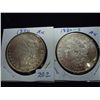 Image 1 : 1880 & 80-S MORGAN SILVER DOLLARS