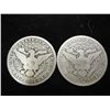 Image 2 : 1907 & 07-O BARBER HALF DOLLARS