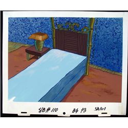 Spongebob Original Production Background Squidward Bed