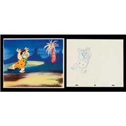 Fred Pissed Drawing Cel Production Flintstones Original