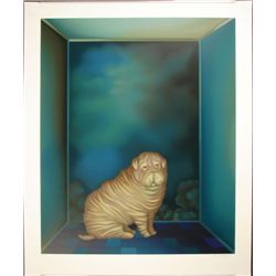 Fabulous SHAR-PEI Dog Igor Galanin Signed LE Art Print