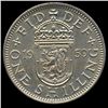 Image 2 : 1959 British QE2 1 Shilling Rare Scottish Rev MS63 (COI-8954)