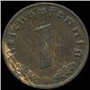 Image 2 : 1939F Germany 1pf MS63+ ERROR (COI-9949)