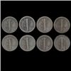 Image 2 : 1928D Mercury Dimes Better Grade Lot of 8 (COI-8475)