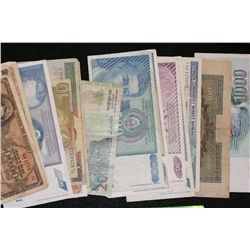 Foreign bank notes various dates & conditions, lot of 20