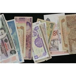 Foreign bank notes various dates & conditions, lot of 20