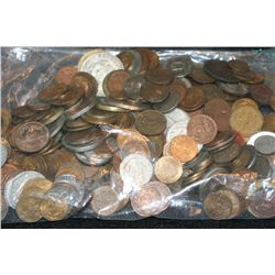 Foreign Coins and Tokens various dates & conditions Lot of 400