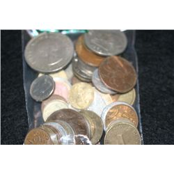 Foreign Coins and Tokens various dates & conditions, lot of 50