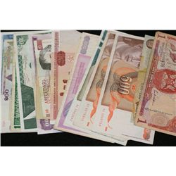 Foreign bank notes various dates & conditions, lot of 20