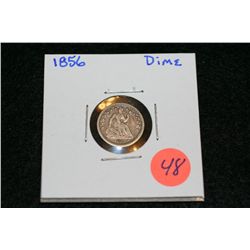 1856 Silver Seated Liberty Dime