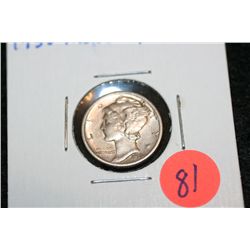 1935 Silver Mercury Dime