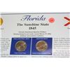 Image 1 : 2004 Florida State Quarters Set with Stamps