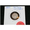 Image 1 : 1853 Silver Three Cent Piece