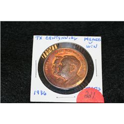 1936 Texas Centennial Heads You Win coin