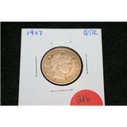 1907 Barber Quarter