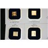 Image 1 : First Day of Issue, Gold Plated Stamps, Lot of 4