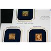 Image 1 : First Day of Issue, Gold Plated Stamps, Lot of 3