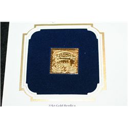 First Day of Issue, Gold Plated Stamps