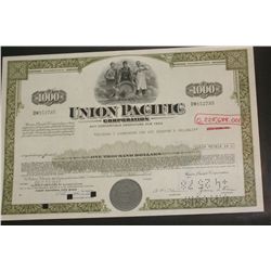 1977 Union Pacific Stock Certificate