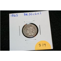 1865 Three Cent Nickel