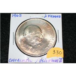 1965 Churchill/Elizabeth II British Coin
