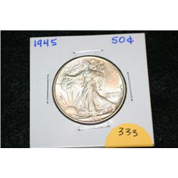 1945 Walking Liberty Half Dollar