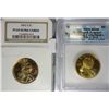 2002S SAC $ NGC PF69DCAM & 2005S SAC $ Westward