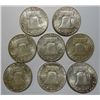 Image 2 : Lot of 8 Nice Franklin half $:1955 BUGS BUNNY  AU/BU-the rest are very nice