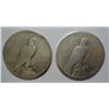 Image 2 : 2 G/VG  1921 Peace $'s