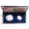 Image 1 : 1987 CONSTITUTION SET SILVER DOLLAR AND GOLD FIVE DOLLAR BU