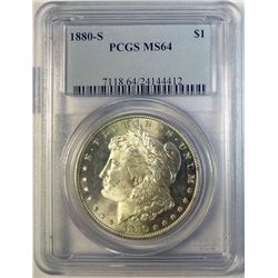 1880S Morgan $  PCGS64