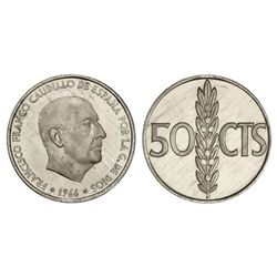 50 Céntimos. - 1966 (*73). - Procedente de cartera F.N.M.T. PRUEBA. - -