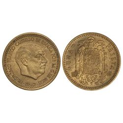 1 Peseta -. 1947. (*19-48). - Pátina. EBC+. - -