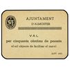 Image 1 : 50 Cèntims. - 1937. - Aj. d´ALMOSTER. - Cartón. Sin tampón al dorso. RARO. AT-126c; T-171. SC. - -