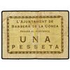 1 Pesseta. - Aj. de BARBERÀ DE LA CONCA. - RARO. AT-299; T-366. MBC-. - -