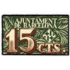 Lote 2 billetes 10 y 15 Cèntims. - 2 Diciembre 1937. - Aj. DE BARCELONA. - Serie D y B. AT-306 y 307