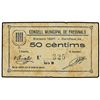 Image 1 : 50 Cèntims. - 1937. - C.M. de FREGINALS. - (Sucio). AT-1055; T-1230. MBC. - -