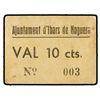 Image 1 : 10 Cèntims. - Aj. d´IBARS DE NOGUERA. - Cartón. RARO. AT-1267; T-1443. EBC-. - -