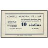 Image 1 : 10 Cèntims. - 28 Octubre 1937. - C.M. de LLOÀ. - Sin firmas. RARO. AT-1364c; T-1559. EBC+. - -