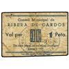 Image 1 : 1 Pesseta. - 1937. - C.M. de RIBERA DE CARDOS. - (Sucio). RARO. AT-2104b; T-2434b. BC+. - -