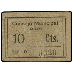 10 Céntimos. - C.M. de BAILEN (Jaén). - Cartón. Mont. 220A. EBC+. - -