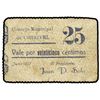 Image 1 : 25 Céntimos. - Junio 1937. - C.M. de CHIRIVEL (ALMERIA). - Cartulina. (Algo sucio). Mont-580B. EBC-.