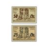 Image 1 : Lote 2 billetes 25 y 50 Céntimos. - C.M. de CONQUISTA (Córdoba). - Mont. 542A/B. EBC+. - -