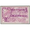 Lote 2 billetes 25 y 50 Céntimos. - 30 Agosto 1937. - COMISIÓN GESTORA de AINSA (Huesca). - Mont-31A